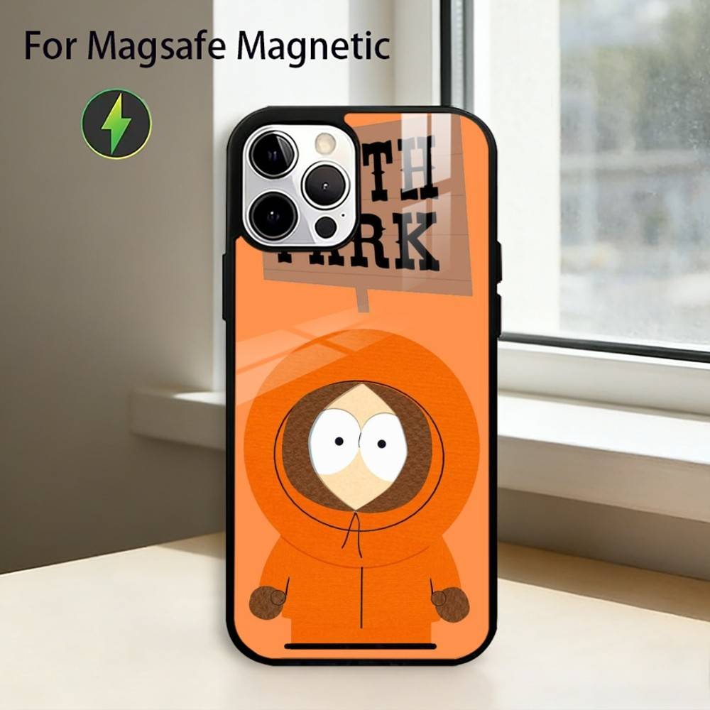 Чехол для телефона S-south P-park K-kenny Для iPhone17,16,15,14,13,12,11 Plus,Pro Магнитный Для Magsafe Беспроводной Зарядки