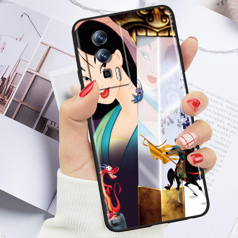 Аниме Девушка Мулан Крутой Чехол Для Телефона Xiaomi Redmi 9A 9C 9AT 10C 9 9T 10 12C 13C 8 12 K60 A1 K50 K40 5G Черный