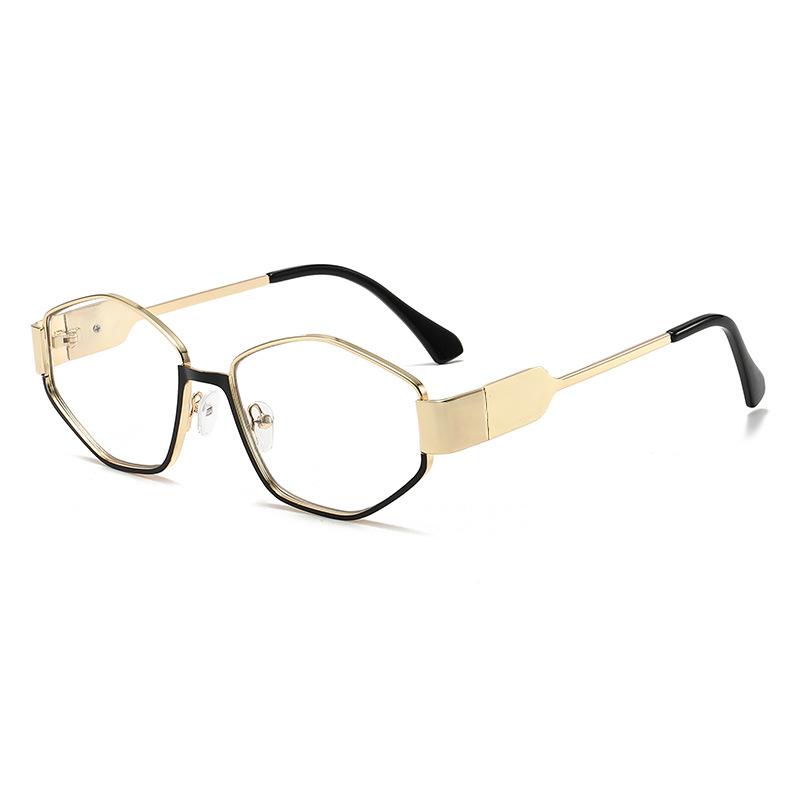 JYL TS Halara polygon full frame sunglasses, versatile retro shades, UV protection eyewear unisex