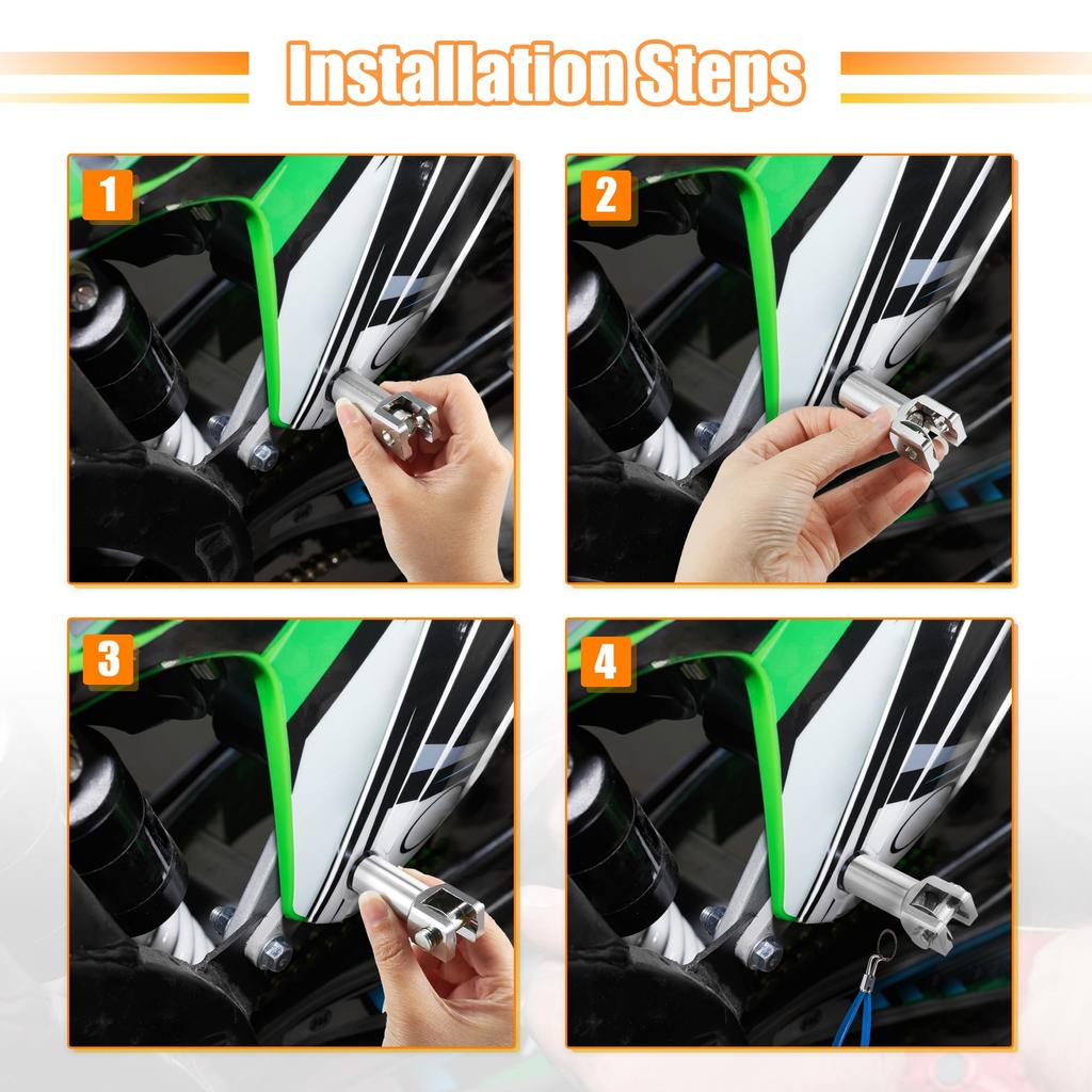 X AUTOHAUX Passenger Foot Peg Support Mount Clevis Kit for Left and Right Harley