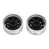 2Pcs Wheel Hubs Alloy Front Tire Rim Upgraded Modified Replace 1/14 Remote Control Car Replacement for Tamiya