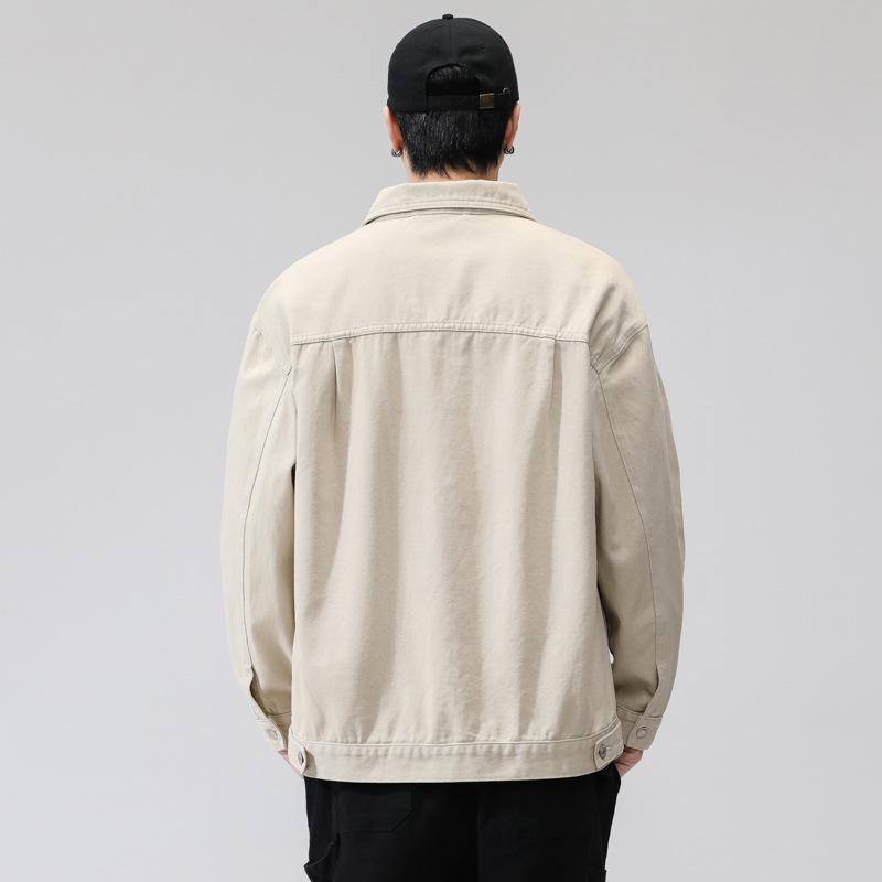 Джинсовая куртка мужская весенняя гонконгская модная свободная повседневная куртка модный универсальный топ