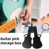 Guitar Pick Storage Box Keychain Heavy Duty 3D Printed Portable Pick Organizer