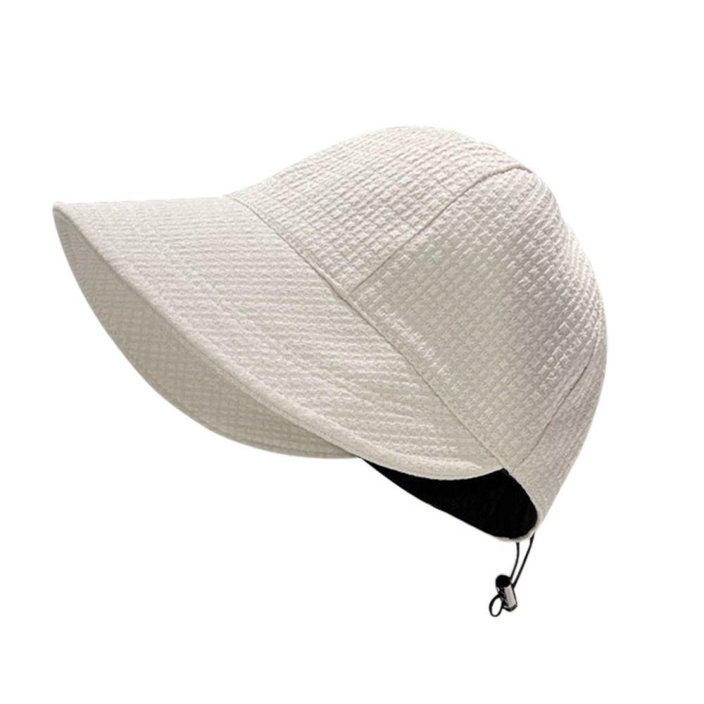Wide Brim Beach Cap Portable Fisherman Cap Spring Summer Sun Hat  Women Girls