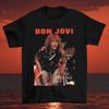 Хлопковая футболка Bon Jovi с коротким рукавом, унисекс, все размеры S M L XL 2345XL, футболка унисекс