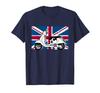 Peanuts Union Jack Scooter Snoopy T-shirt