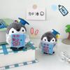 Adorable Penguin Plush Toy Motivational Graduation Gift For Students 8cm Short Plush