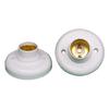 1/5PCS Bulb Parts Lamp Accessory White Bulb Holder Screw Light E27 Lamp Base Round Socket