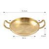 Stainless Steel Seafood Rice Pot Home Cooking Pan Picnic Snack Plates Cookware Saucepan Dry Pots with Handle for Kitchen