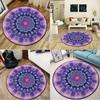 120/100/80/60 см круглый ковер, напольный коврик для йоги, украшение для гостиной, детская спальня, стул, коврики, ковер Мандала, нескользящий