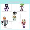 Очаровательная коллекция 10-дюймовых плюшевых игрушек Teen Titans Go с Робином, Рэйвен и Киборгом
