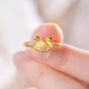 Joyful Gold Rabbit Ring With Cute Design Adjustable Size Perfect For Womens Jewelry