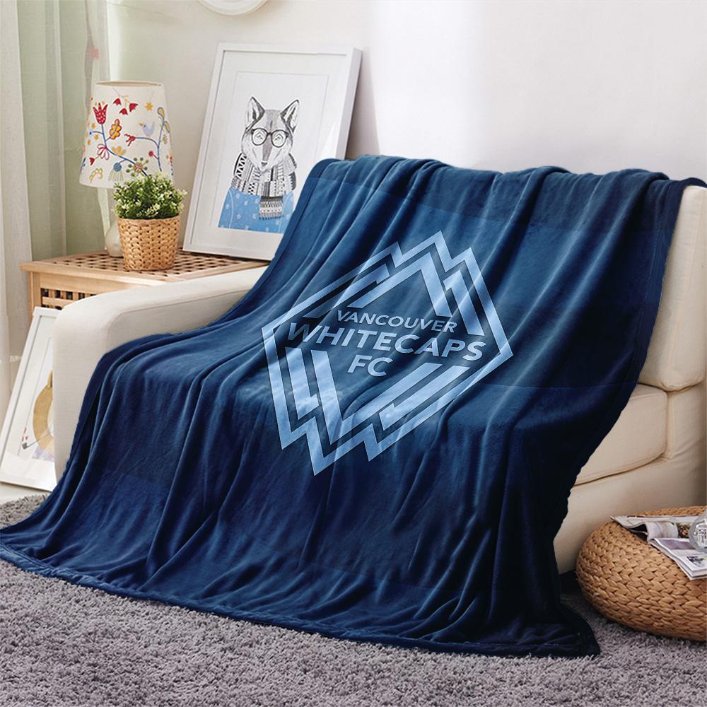 Vancouver Whitecaps Football Club Flannel Blanket, High quality Comfortable for All Seasons, Home Decor, Warmth and Comfort