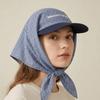 Korean Style Scarf Baseball Cap Y2k Strappy Bandana Hat Casual Letter Headscarf Hat  Men