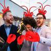 Клешня речного рака Хэллоуин Аксессуар Косплей Набор Ролевая игра Повязка на голову и перчатки для комбинаций костюмов на Косплей мероприятии