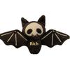 [HF]Hot 1Pc Kawaii Plush Skull Bat Keychain Cartoon Stuffed Doll Toy Bag Pendant Backpack Hanging Decoration Halloween Gifts