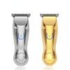 0.1mm T-shaped Hair Cutting Clipper Golden Haire Cutter of Drawing Gold Silver Salon Trimmer 110 220V Barber Electric Cut Trimer