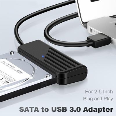 Адаптер SATA-USB 3.0, кабель типа C-SATA, высокоскоростная передача данных 5 Гбит/с, адаптер SATA для 2,5-дюймового жесткого диска SSD