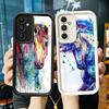 Чехол для телефона Samsung Galaxy A17 A16 A15 A14 A13 Масляная живопись Лошадь A56 A36 A26 A55 A35 A25 A54 A34 A24 A53 A33 A23 A07 A06