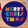Christmas Round Carpet Washable Bedroom Rug Chair Swivel Floor Mat Bedroom Living Room Funny Children's Room Floor Mats
