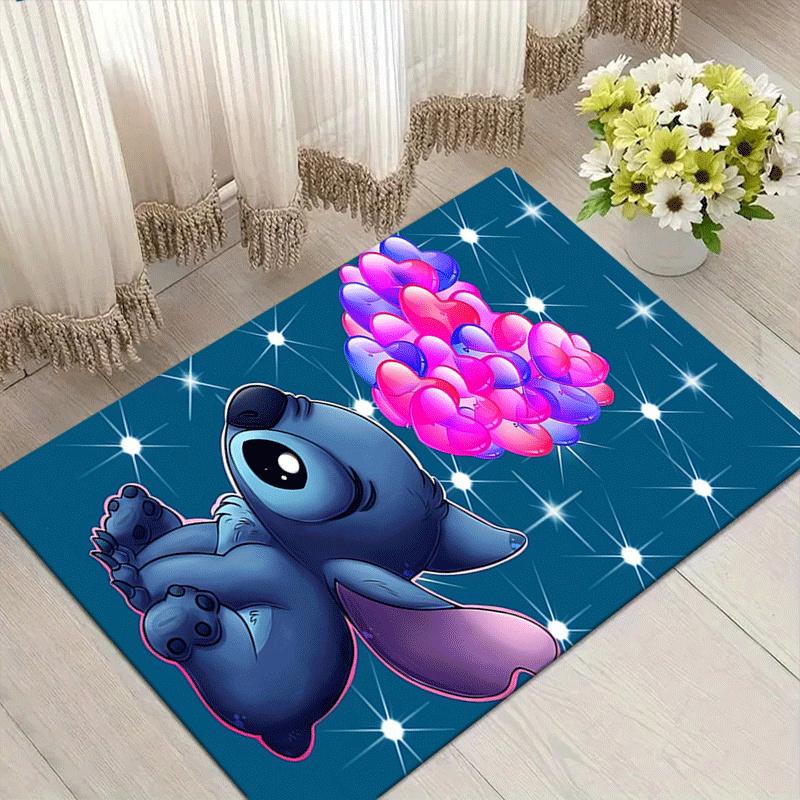 1pc Stitch Pattern Area Rug Soft Flannel Floor Mat for Living Room,Office,Bedroom and Carpet,Sofa Coffee Table Floor Mat