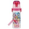 Children's Water Bottle, Direct Drinking, 470ml, Kimi To Idol PreCure Girl Design, Insulated Stainless Steel, Lightweight, Sports Bottle, Kids'
