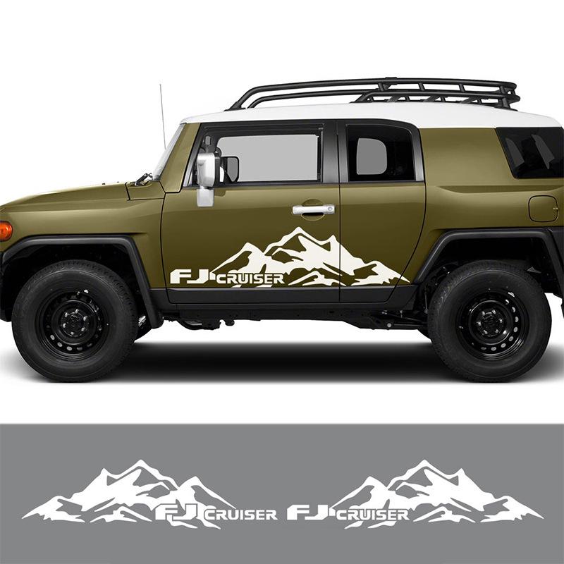 Декоративные наклейки для Toyota Land Cruiser и FJ Cruiser: Наклейки на тело «Снежная гора»