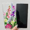 For Samsung Galaxy S25 Ultra Case Full Coverage Floral Pattern Printing Air Cushion Anti Drop TPU Phone Cover