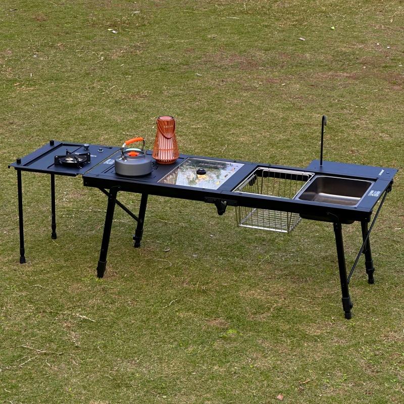 Стол для кемпинга на открытом воздухе IGT, стол Igt 4 Unit, портативный алюминиевый сплав, сверхлегкий складной стол для кемпинга, барбекю, пикника, IGT, новый
