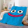 Cute game S Slime D Dragon Q Quest Blanket For Sofa Office Bed Plane Travel Sleep Read Relax Camping Soft And Warm