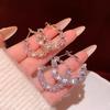 Серьги Niche High-End Crystal: Универсальные, преувеличенные большие серьги-кольца для женщин