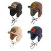 Color Matching Warm Hat Thickned Pilot Cap Fashion Ear Protection Hat Autumn Winter