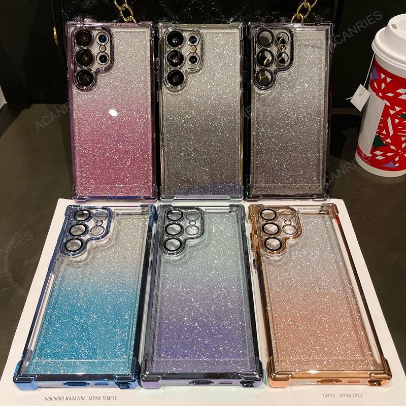 Для Oppo Realme C55 C53 C35 C33 C31 C30 C20 C15 C30s 9 Pro Plus Блестящее покрытие Силиконовый мягкий чехол Четыре угла противоударный чехол