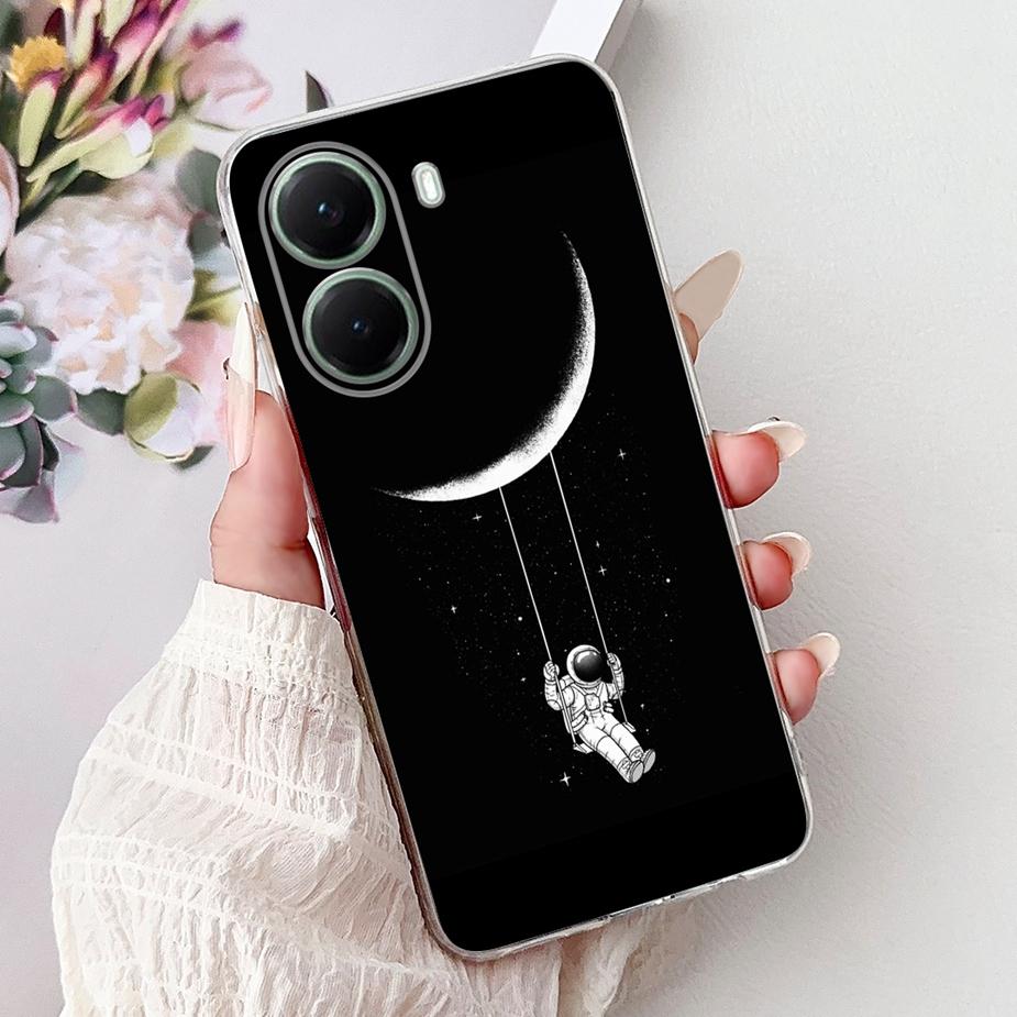 Чехол для Xiaomi Poco X7 Pro 5G Стильный окрашенный чехол Прозрачный силиконовый чехол для телефона Для Xiaomi Poco X7 PocoX7 Pro X7Pro 5G Мягкий чехол