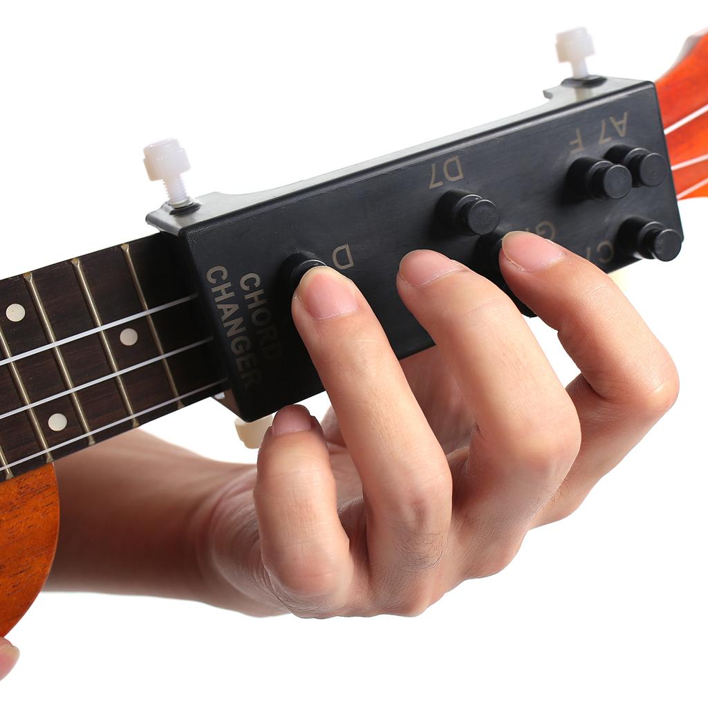 Ukulele Chord Trainer with 8 Chords Learning System Practice Assist Tool for Adults Children Finger Teaching Aid