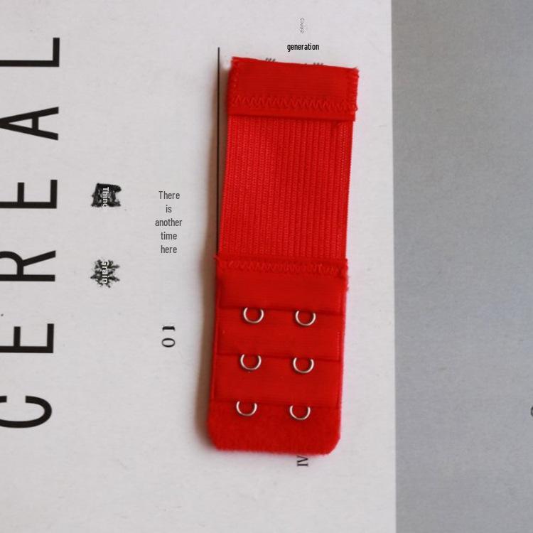 Удлинитель бюстгальтера с двумя крючками из нержавеющей стали, три ряда эластичной резинки.