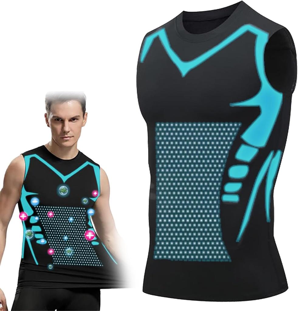 Новая версия жилета Energxcel Ionic Shaping Vest, удобная и дышащая ткань Ice-Silk для мужчин, помогающая создать идеальное тело