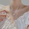 Fritillary Butterfly Tassel Necklace Women's High-end Light Luxury Niche Design Collarbone Chain