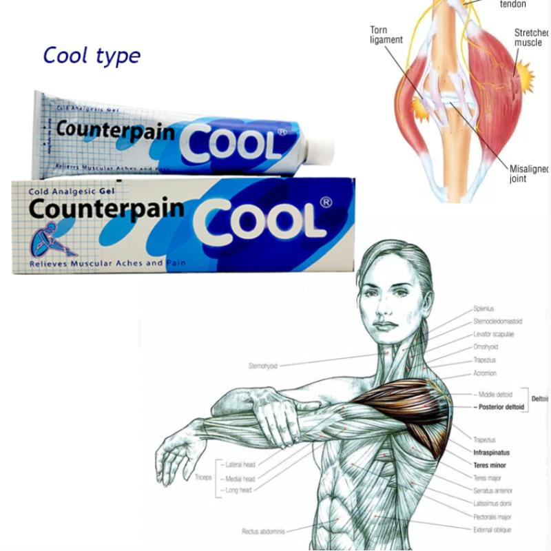 Cool Glacial Gel Counterpain 120г - для спорта, суставов, облегчения боли и свежести