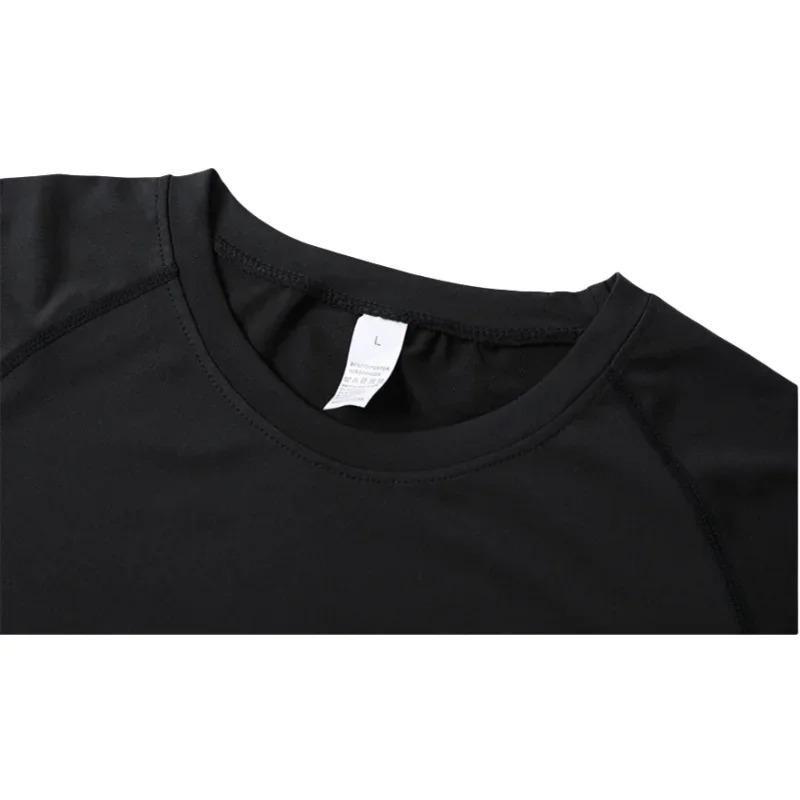 Мужская компрессионная футболка с коротким рукавом, дышащая, быстросохнущая, эластичная, с принтом отбеливателя в виде паука, для бега, велоспорта, тренировок в зале