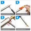 JCD 4pcs Soldering Iron Tips Copper Repair Triangular Smoothing Head Welding Tips Iron Plastic Welder-Replacement Tips