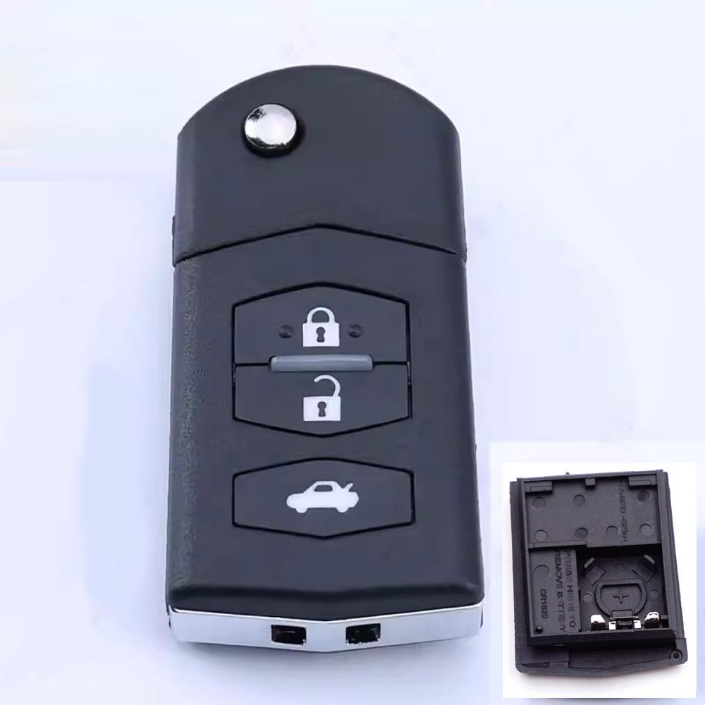 Корпус ключа-пульта с 3 кнопками для Mazda 3 поколения 6 GH рестайлинг