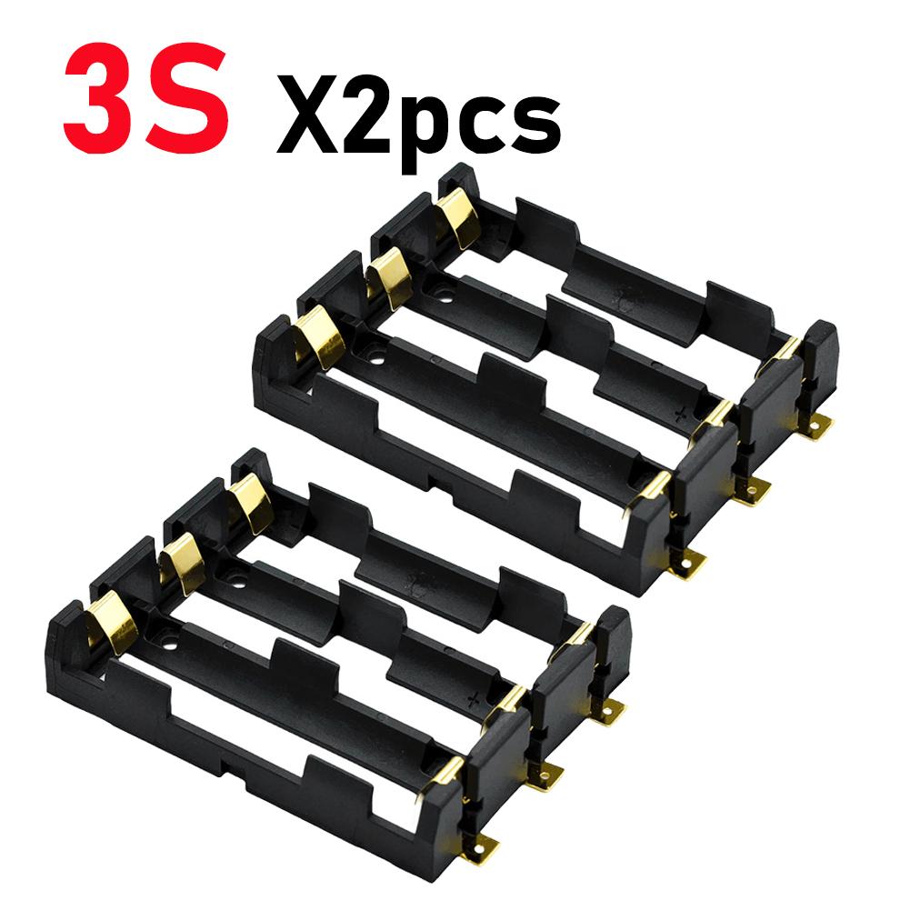 18650 SMT Battery Holder Battery Holder Clip Storage Case With Bronze Pins Rechargeable Battery Storage Box SMT 1X 2X 3X 4X