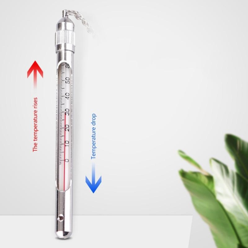 Рыболовный термометр с металлической пряжкой, измеритель температуры, портативные рыболовные термометры для улицы