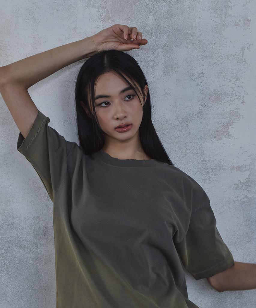 PARADIGMFILM [Ep.02] Vtg Fade Crop T-Shirt (Light Khaki)