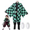 Demon Kimetsu no Yaiba с париком Танджиро Камадо Незуко Камадо Зеницу Агацума Ёсию Томиока Униформа Убийцы Демонов Косплей Костюм Танджиро Убийца (M