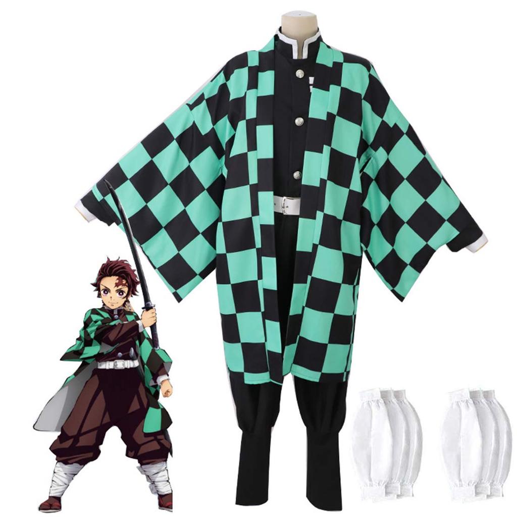 Demon Kimetsu no Yaiba с париком Танджиро Камадо Незуко Камадо Зеницу Агацума Ёсию Томиока Униформа Убийцы Демонов Косплей Костюм Танджиро Убийца (M