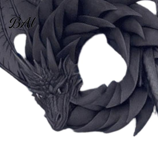 Unique Gothic Gift Handmade Dragon Wreath, Fantasy Door Wreath with Mesh Scale Design, Enchanting Magical Style Home Decor Appeal Dragon-Shaped