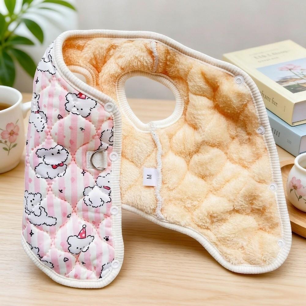 Sleeveless Cat Clothes Back Opening Dog Winter Vest Durable Pet Winter Coat Daily Walks