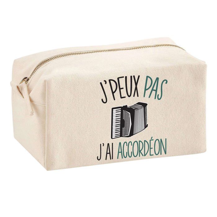 Trousse multifonction J'peux pas Accordéon Cadeau Anniversaire Noël Idée Personnalisé Original | Trousse Scolaire Fournitures Bureau